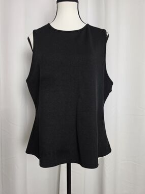 SHEIN Black Ribbed Sleeveless Tank
